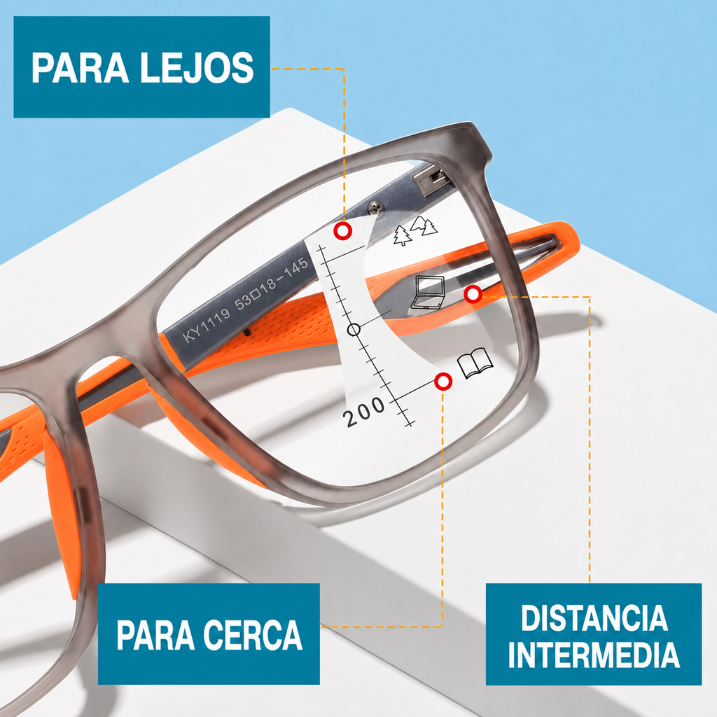 Gafas multifocales Nexolens™ — Visión de cerca y de lejos en un solo par