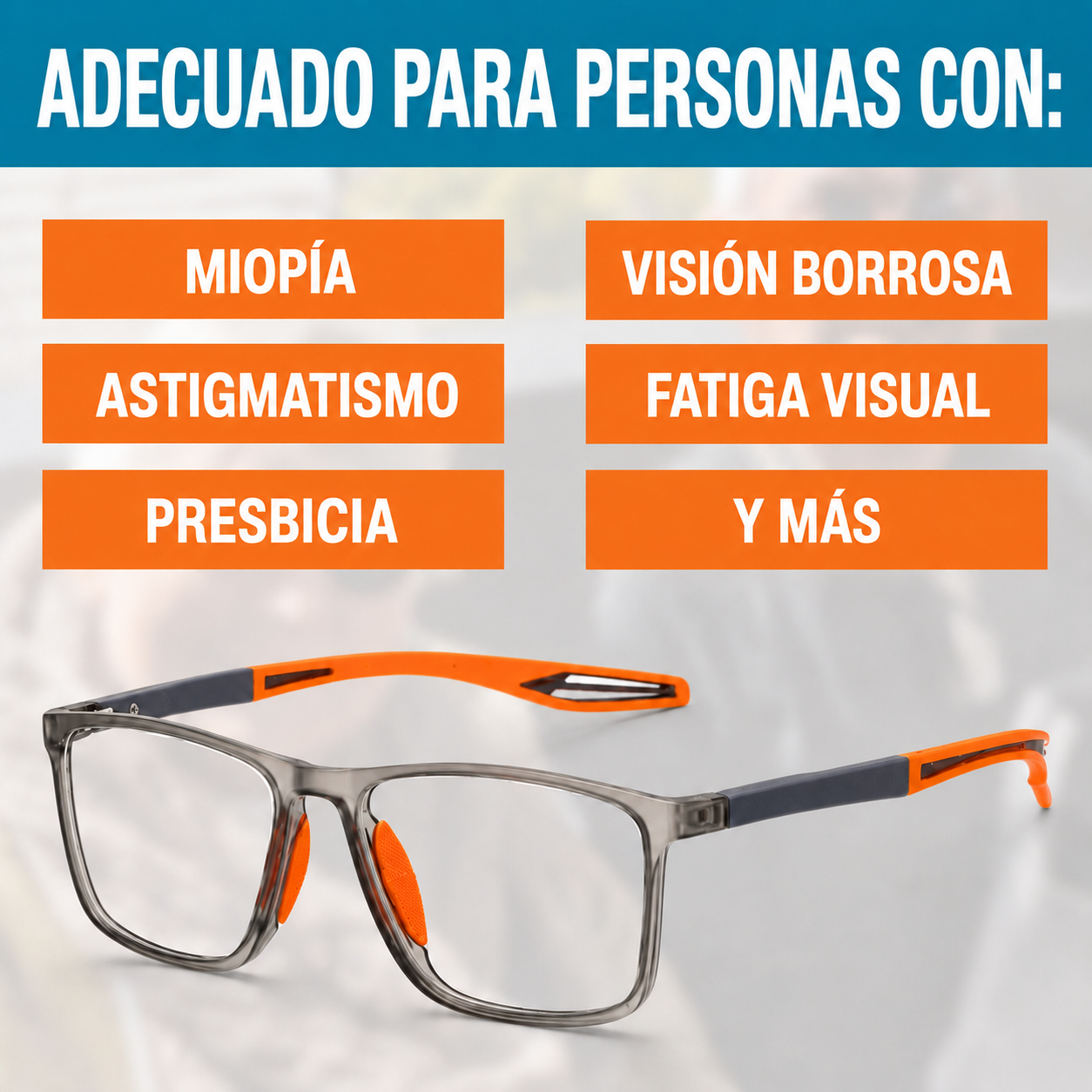 Gafas multifocales Nexolens™ — Visión de cerca y de lejos en un solo par