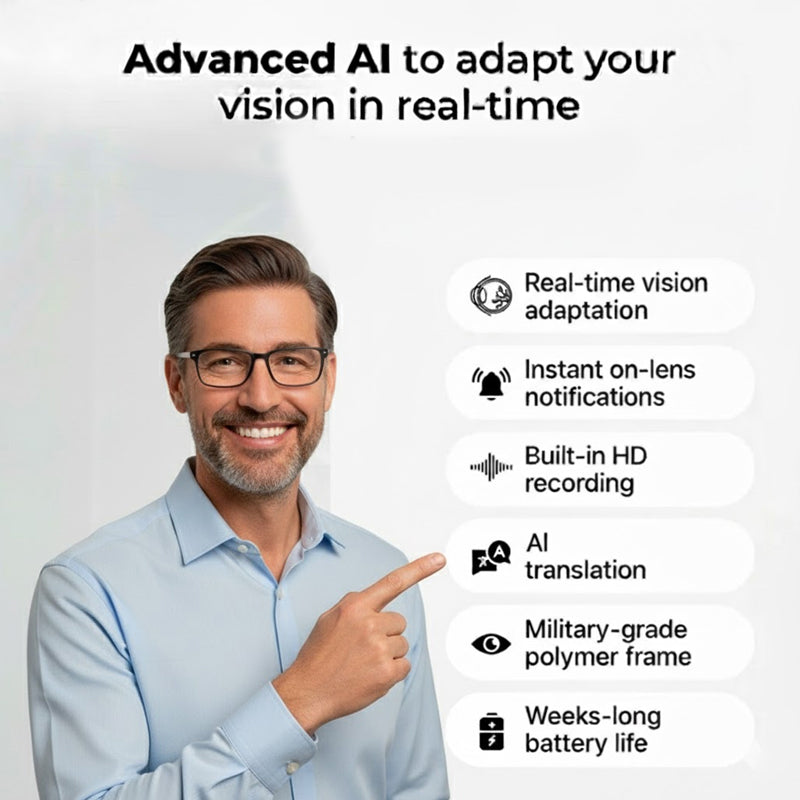 SmartVision™ AI-Powered Adaptive Glasses