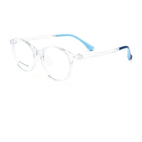 Transparente e azul
