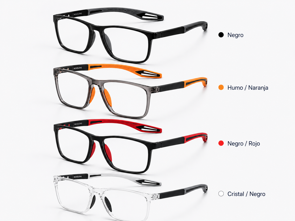 Colores disponibles de las gafas Nexolens